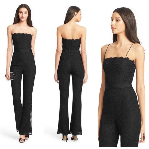 NWT Diane Von Furstenberg Camra lace jumpsuit, size 6 - Picture 1 of 16